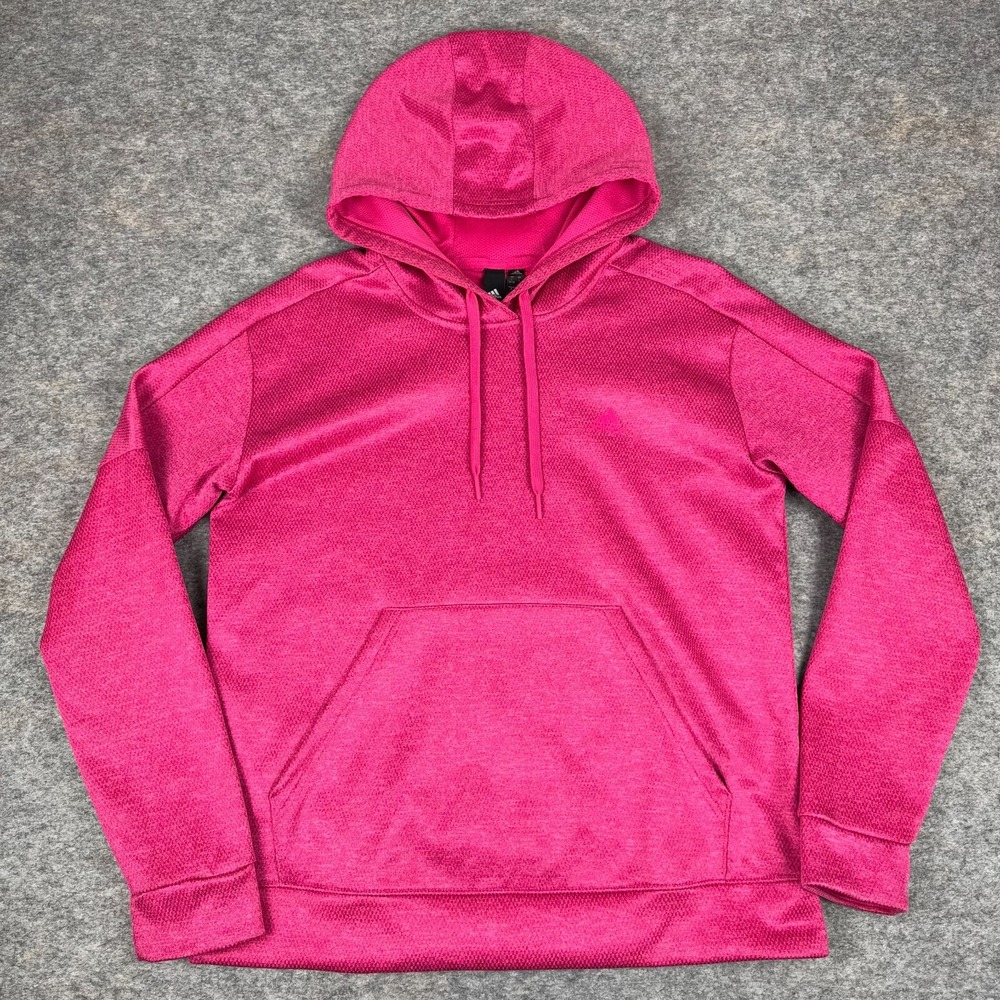 Adidas Climawarm Pullover‎ Hoodie Magenta Pink DT7782 Womens Large L